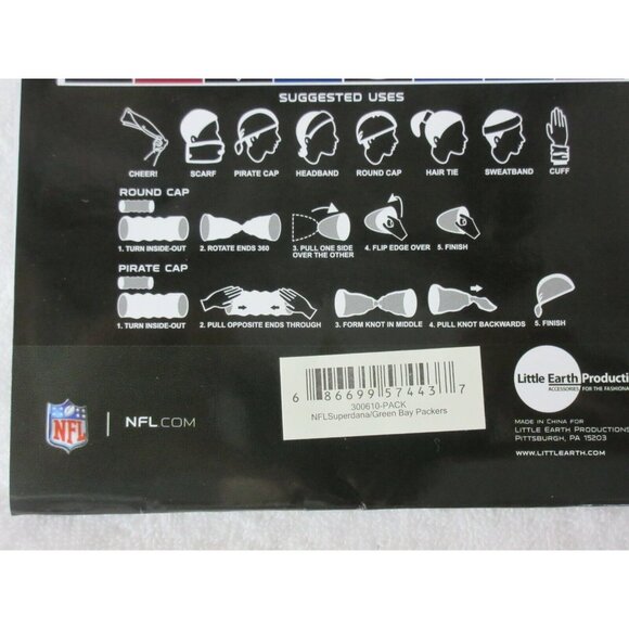 Green Bay Packers NFL Multi Purpose Team SuperDana Neck Gaiter Logo Scarf NWT - Picture 4 of 4